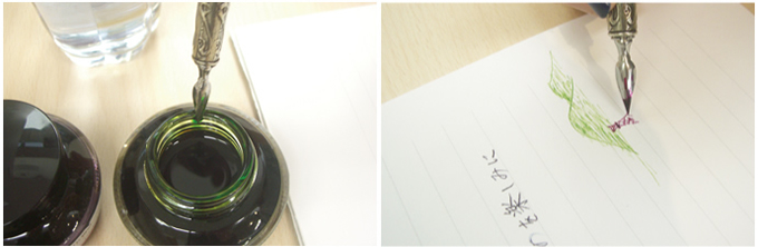 つけペン・ガラスペンの使い方・書き方・洗い方・洗浄方法