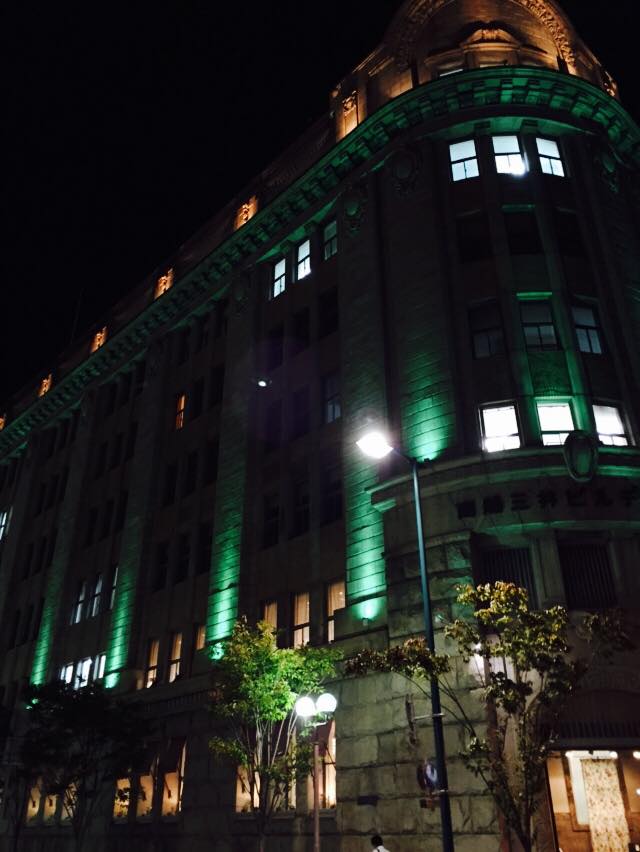 旧居留地 商船三井ビルライトアップ