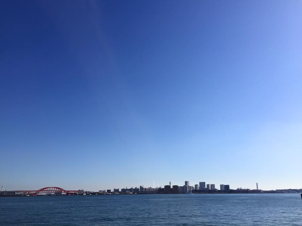 快晴の神戸ハーバーランド