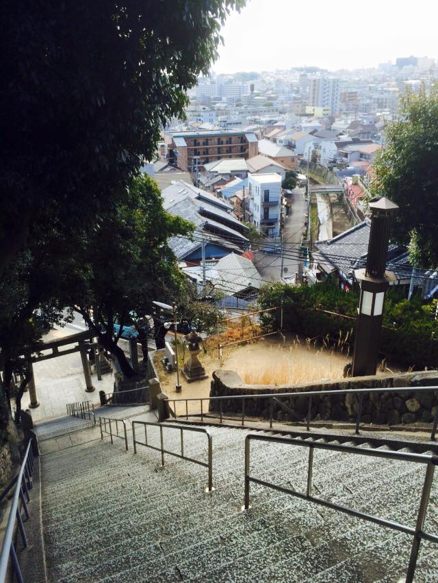 神戸の街を散策中