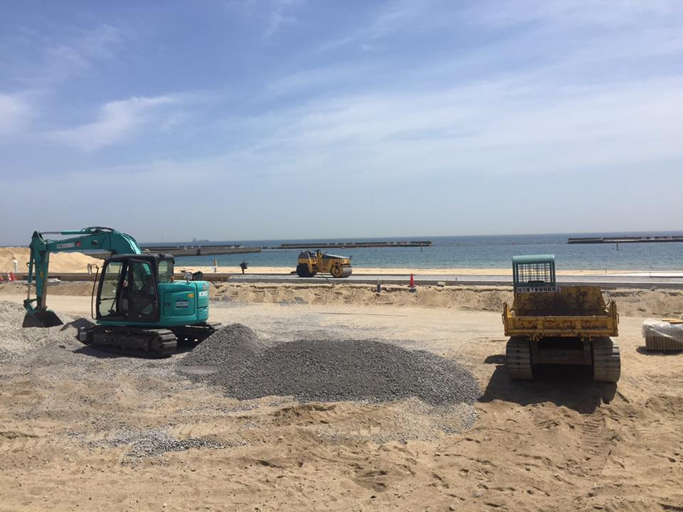 須磨海岸 整備中