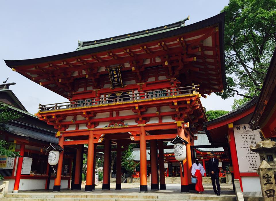 神戸 生田神社にて