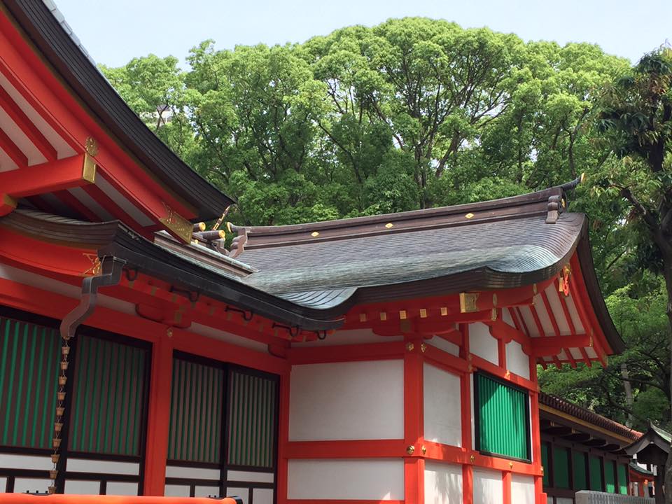 神戸 生田神社にて