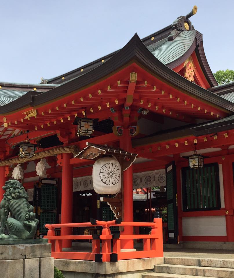神戸 生田神社にて