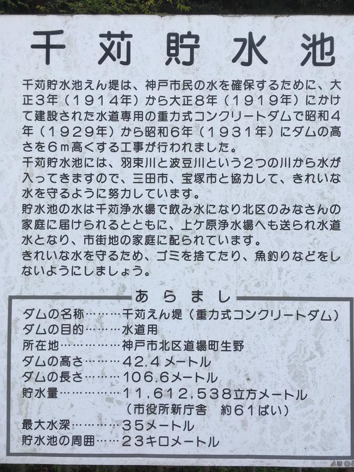 北神戸の水源地訪問