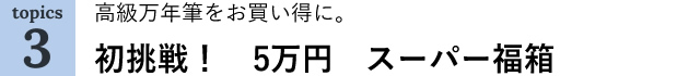 高級万年筆をお買い得に。初挑戦！　5万円　スーパー福箱