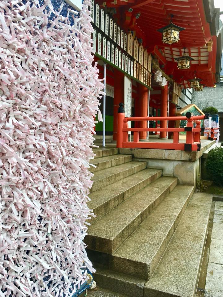 1月8日 朝の生田神社にて
