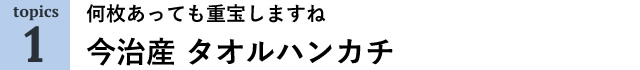 何枚あっても重宝しますね。今治産 タオルハンカチ