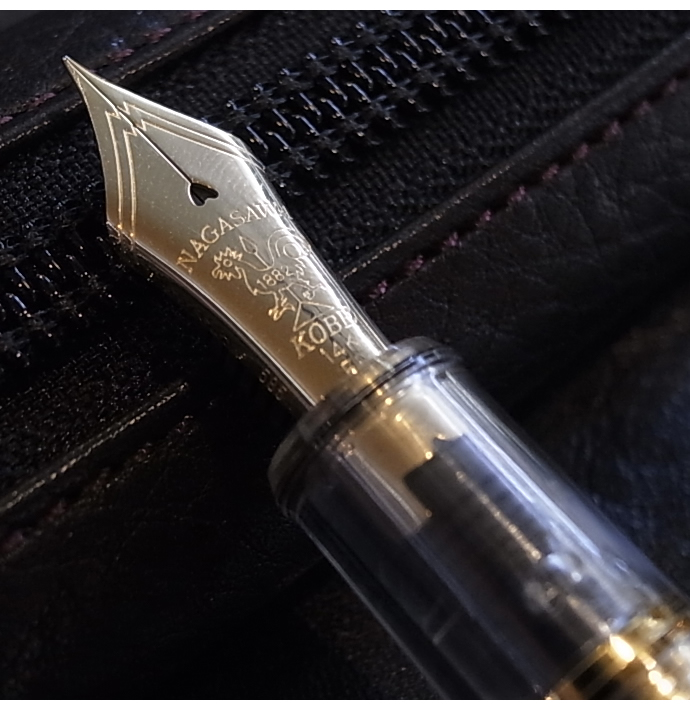 NAGASAWA オリジナル万年筆 スケルトン ＃3776センチュリーモデル　Censke/センスケ　14金ペン先