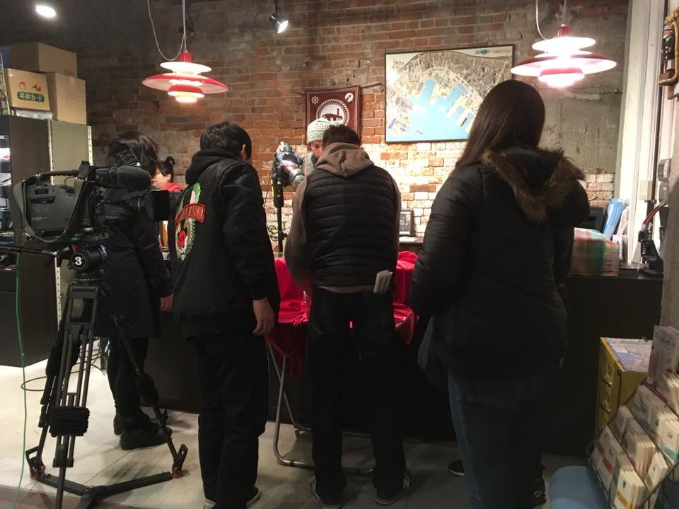 神戸煉瓦倉庫店にてTV取材