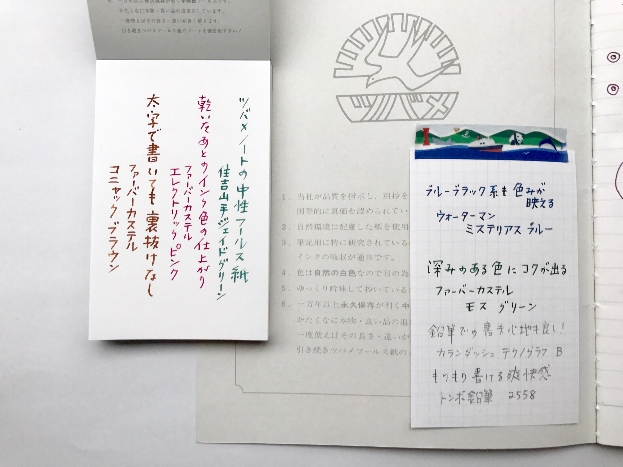 小日向京のひねもす文房具｜第百三十二回「ツバメノート ツバメモ」