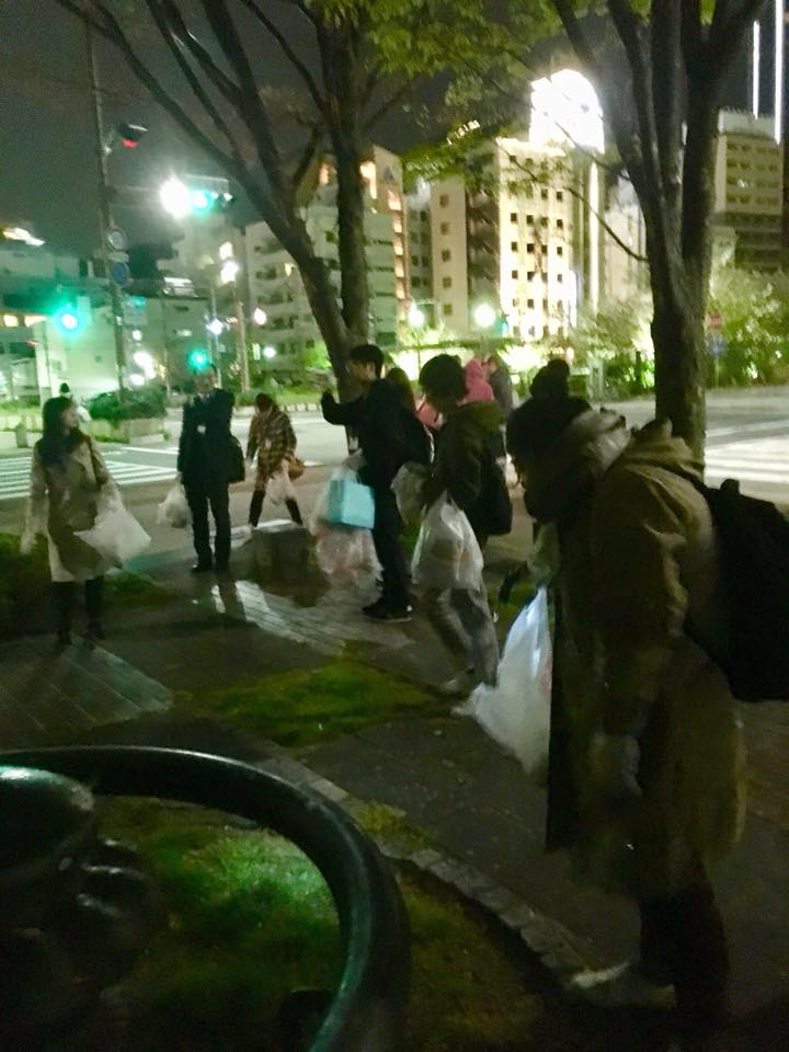 生田川公園にて