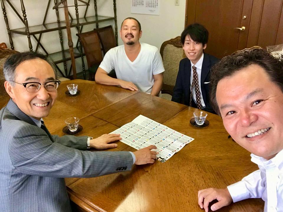 秋冬モデルの打ち合わせ