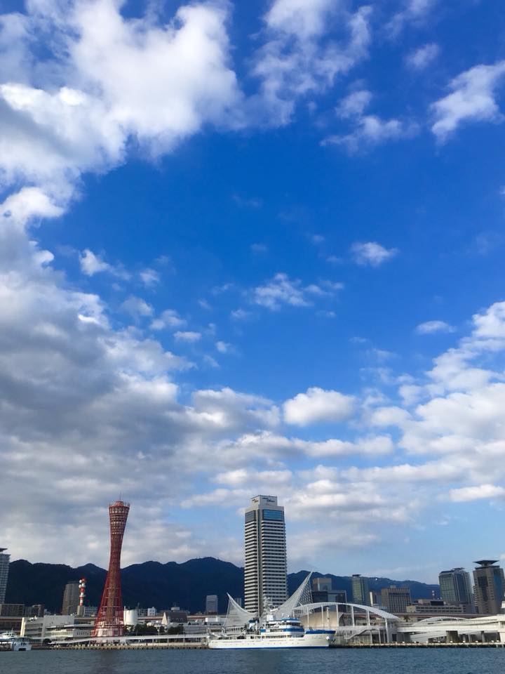 台風が去ったハーバーランド