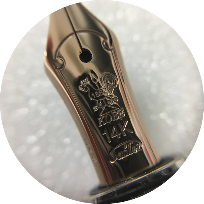 NAGASAWAオリジナル万年筆　プロフィットタイプ　スケルトン　アンティークゴールド