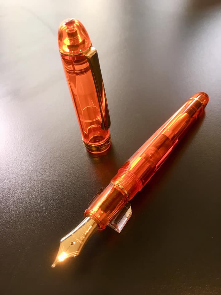 神戸西海岸夕陽色万年筆 準備中