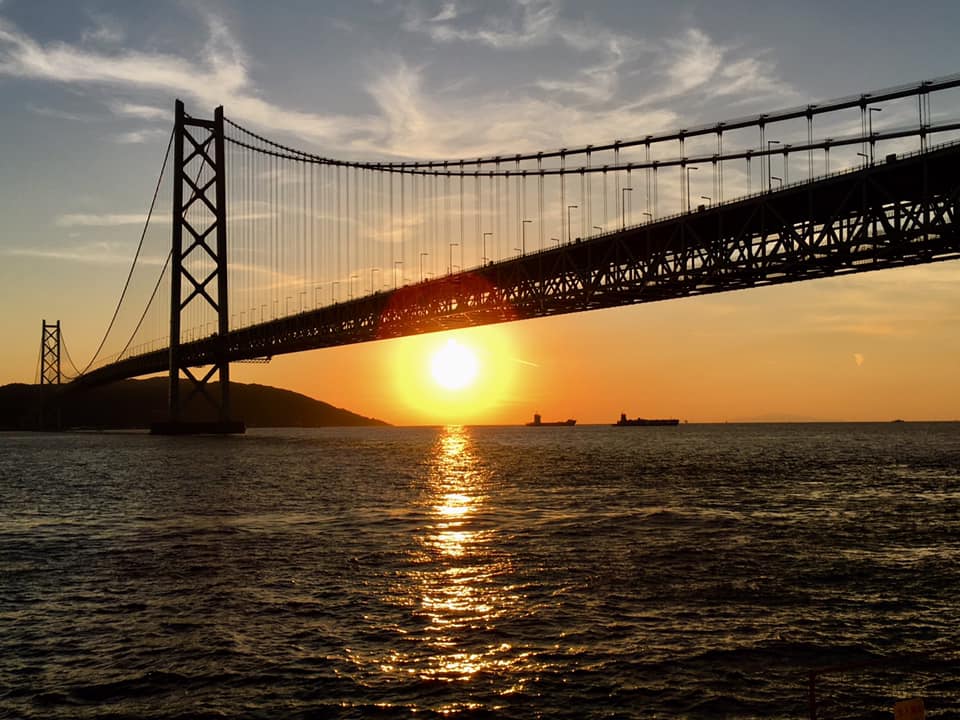 神戸西海岸夕陽色万年筆 準備中