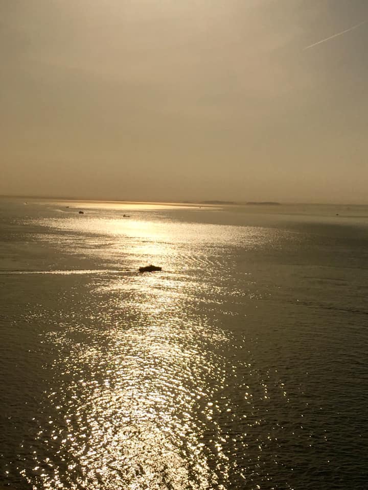明石海峡大橋からの光景