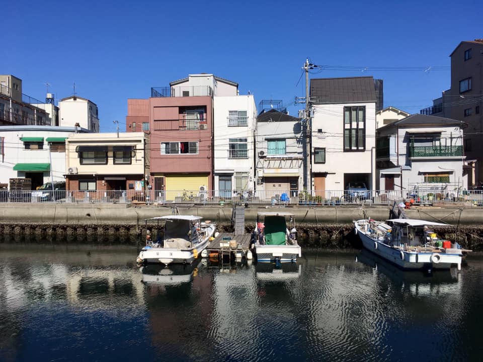 兵庫津への道・ヒストリーブルー