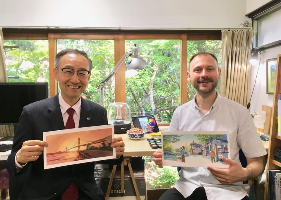 マテウシュ氏のアトリエにて