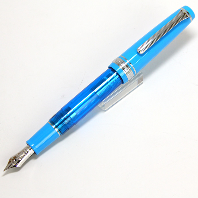 NAGASAWAオリジナル　限定万年筆　【Kobe Wind Blue/神戸ウィンドブルー】プロフェッショナルギアスリムベース　