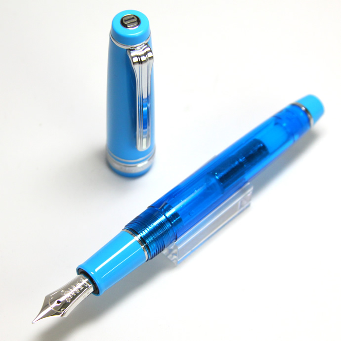 NAGASAWAオリジナル　限定万年筆　【Kobe Wind Blue/神戸ウィンドブルー】プロフェッショナルギアスリムベース　